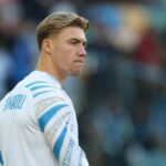 Rasmus Hojlund comemora contra a Juventus