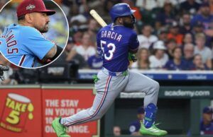 Phillies contrata o outfielder All-Star Adolis Garcia com Nick Castellanos de saída Os Phillies concordaram com um contrato de um ano no valor de US$ 10 milhões com o veterano outfielder Adolis Garcia.