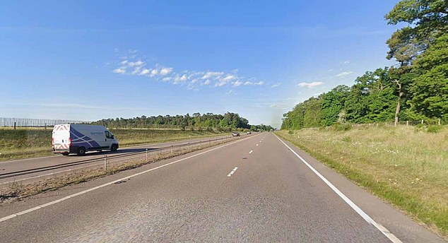 Polícia armada atira em 'homem armado' após acidente de dois Os policiais foram chamados para London Road (foto) por volta das 20h25 de domingo, após receberem relatos de uma colisão de dois veículos.