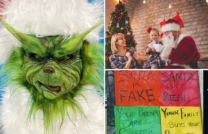 Policiais atacam o anti-Papai Grinch que tentou arruinar o Natal das crianças: ‘Isso é nojento’ Policiais atacam o anti-Papai Grinch que tentou arruinar o Natal das crianças: ‘Isso é nojento’