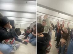 Policiais resgatam estudantes petrificados de Brown que se escondiam do atirador na biblioteca da universidade: vídeo Estudantes Brown se escondendo de um atirador em uma biblioteca universitária.