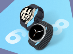 Por que estou mantendo meu Galaxy Watch 6, embora o Watch 8 seja melhor Uma mão segurando um Samsung Galaxy Watch Utra, exibindo uma tela com blocos empilhados e um grande número “8” no fundo.