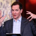 LONDON, ENGLAND - JUNE 05: George Osborne speaks onstage during the "The Political Currency Podcast" panel discussion on day four of SXSW London 2025 at Christ Church Spitafields on June 05, 2025 in London, England.