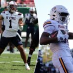 O quarterback do South Carolina State Bulldogs, William Atkins IV (1), lança a bola contra o South Florida Bulls.