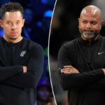 JB Bickerstaff e Cade Cunningham nº 2 do Detroit Pistons.