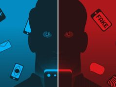 Psicóloga revela qual partido cai mais nas teorias da conspiração A split screen.