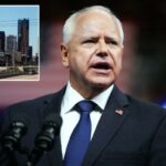 A cidade de St. Paul em Minnesota.