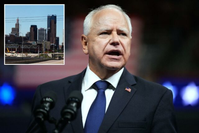 A cidade de St. Paul em Minnesota.