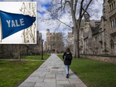 Quase 30 departamentos de graduação de Yale não têm professores republicanos, segundo relatório do Buckley Institute Um estudante caminha pela Library Walk no campus da Universidade de Yale.