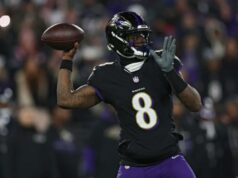 Ravens provavelmente não terá Lamar Jackson na semana 17 com a temporada em jogo Lamar Jackson nº 8 do Baltimore Ravens passa a bola contra o New England Patriots durante o primeiro quarto no M&T Bank Stadium em 21 de dezembro de 2025 em Baltimore, Maryland.