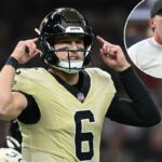 O técnico do San Francisco 49ers, Kyle Shanahan, está afastado.