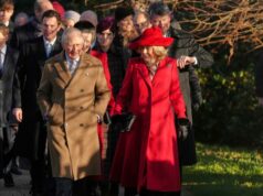 Rei Carlos leva família real à igreja para missa de Natal Rei Carlos III e Rainha Camilla