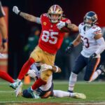 Relatório de lesão do 49ers-Bears: o tight end George Kittle pode perder o sexto jogo do ano