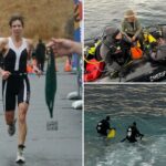 Restos mortais de triatleta desaparecido encontrados em Santa Cruz após tubarão ser avistado com corpo humano na boca