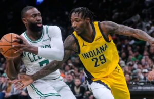 Resumo da NBA: Jaylen Brown amplia sequência de gols na vitória do Boston Celtics sobre o Indiana Pacers Resumo da NBA: Jaylen Brown amplia sequência de gols na vitória do Boston Celtics sobre o Indiana Pacers