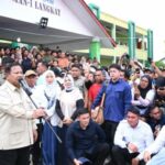 Revendo Langkat, Prabowo: Falta de água potável, foram relatados reparos em aterros