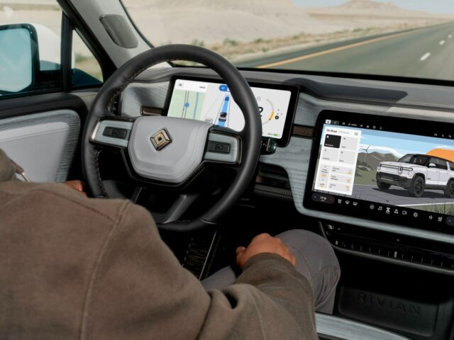 Rivian aposta na autonomia, com silício personalizado, lidar e uma Rivian hands free driving
