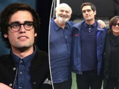 Rob Reiner, esposa Michele teve uma discussão acalorada com o filho Nick na festa de Natal de Conan O’Brien 24 horas antes dos assassinatos: relatório Rob Reiner com Michele, Romy e Nick.