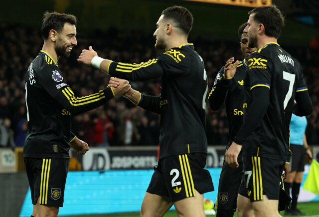 Mason Mount comemorando seu gol contra o Wolves