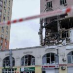 Ataque de drones em Kyiv