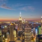 Um horizonte da cidade de Nova York. SGLA critica proibição de sorteios e perda de centenas de milhões para receitas de Nova York