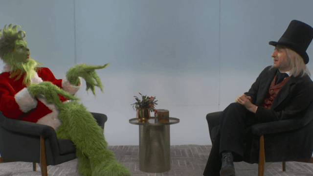 'SNL' parodia atores da variedade em série de atores com 'SNL' parodia atores da variedade em série de atores com edição de personagens de férias, apresentando The Grinch, Scrooge e Rudolph