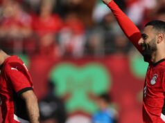 Salah sela a qualificação do Egito com vitória sobre a África do Sul na AFCON 2025 O atacante nº 10 do Egito, Mohamed Salah, chuta de pênalti para marcar o primeiro gol do time durante a partida de futebol do Grupo B da Copa das Nações Africanas (CAN).