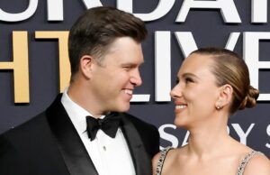 Scarlett Johansson diz que desistiu cedo no primeiro encontro com Colin Jost: ‘Tão nervosa’ SNL50: O especial de aniversário