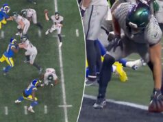 Seahawks marcam uma conversão de dois pontos que empata o jogo na lateral selvagem – antes da vitória do OT: ‘O mais louco de todos’ O lançamento de Sam Darnold foi considerado lateral.