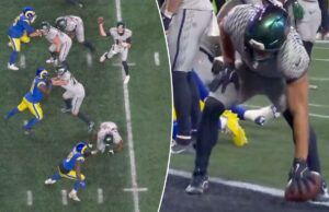 Seahawks marcam uma conversão de dois pontos que empata o jogo na lateral selvagem – antes da vitória do OT: ‘O mais louco de todos’ O lançamento de Sam Darnold foi considerado lateral.