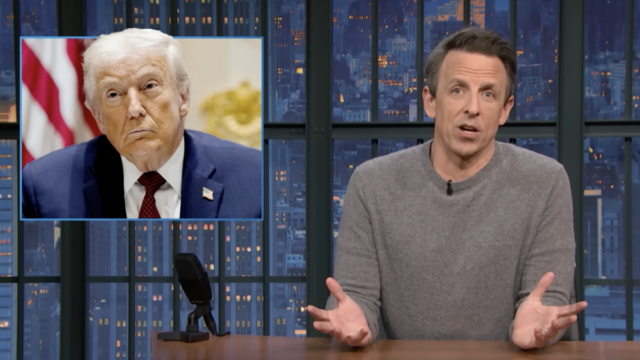 Seth Meyers analisa mais de perto a economia dos EUA Seth Meyers analisa mais de perto a economia dos EUA de Trump e não é A+++++