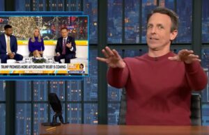Seth Meyers repreende a Fox News por ‘gritar com os eleitores por não serem mais legais’ com Trump | Vídeo Seth Meyers repreende a Fox News por 'gritar com os eleitores por não serem mais legais' com Trump | Vídeo