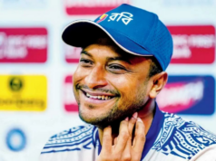 Shakib reverte aposentadoria e expressa desejo de representar o BAN em todos os formatos Shakib reverte aposentadoria e expressa desejo de representar o BAN em todos os formatos