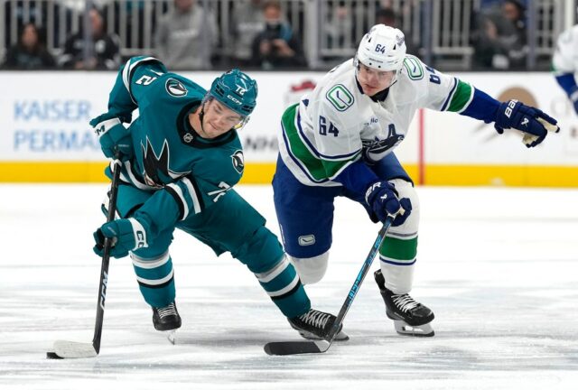 Sharks buscam reinicialização em Vancouver após as férias de Natal, tentando quebrar uma seqüência de três derrotas consecutivas
