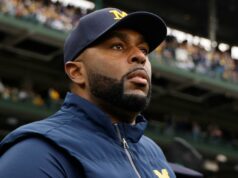 Sherrone Moore pensava que as pessoas queriam pegá-lo antes de sua prisão chocante GettyImages-2246840114 Sherrone Moore 2025