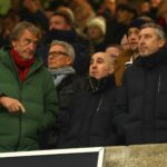 O chefe da Ineos, Sir Jim Ratcliffe, durante a partida da Premier League entre Tottenham Hotspur e Manchester United, no Tottenham Hotspur Stadium, em novembro, em Londres, Inglaterra.
