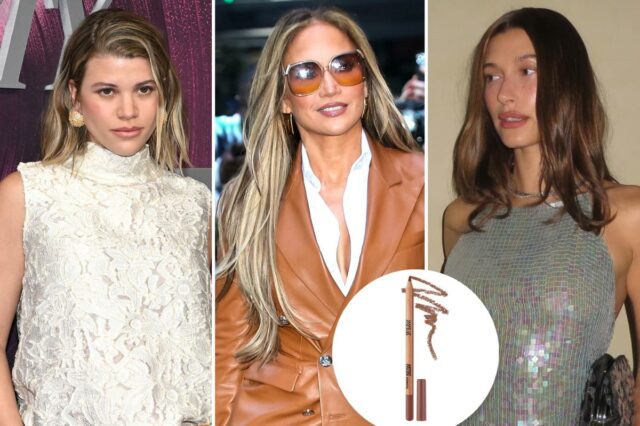 Sofia Richie Grainge, Hailey Bieber e Jennifer Lopez confiam neste Lápis de cor Make Up For Ever Artist em tom marrom com amostra.