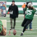 Super fã dos Jets tenta desafio de US$ 100 mil após polêmica de convite – e erra de maneira comovente