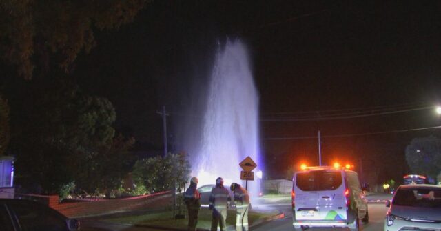 Suposto motorista de bebida bate em hidrante em Melbourne
