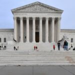 WASHINGTON, DC - JANUARY 02: Student loan borrowers gathered at the Supreme Court today to tell the court that student loan relief is legal on January 02, 2023 in Washington, DC. (Photo by Larry French/Getty Images for We, The 45 Million)
