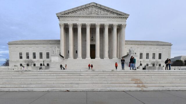 WASHINGTON, DC - JANUARY 02: Student loan borrowers gathered at the Supreme Court today to tell the court that student loan relief is legal on January 02, 2023 in Washington, DC. (Photo by Larry French/Getty Images for We, The 45 Million)