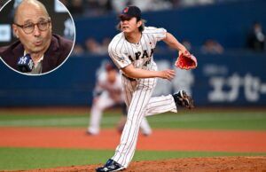 Tatsuya Imai-Yankees sussurra acelerando com o tique-taque do relógio no ás japonês Tatsuya Imai lançando para Samurai Japão.