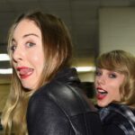 Taylor Swift traz seu clássico Red Lip para um encontro noturno em Nova York com Travis Kelce