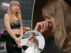 Taylor Swift chora por desafiar a Eras Tour no novo trailer do documento da Disney Taylor Swift chora por desafiar a Eras Tour no novo trailer do documento da Disney