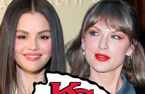 Taylor Swift e Selena Gomez torcem pelos Chiefs durante jogo contra os Texans selena gomez taylor swift cheifs getty comp