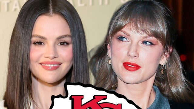 Taylor Swift e Selena Gomez torcem pelos Chiefs durante jogo selena gomez taylor swift cheifs getty comp