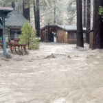 Tempestade atmosférica em rio causa inundações no sul da Califórnia