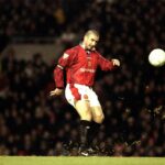 Sir Alex Ferguson conquistando o título da Premier League em 1996/97