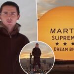 Timothée Chalamet aparece no topo do Las Vegas Sphere para promover ‘Marty Supreme’