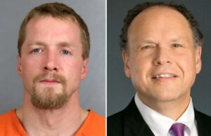 Tio de luto do Colorado bate com o corpo no advogado do suposto assassino do sobrinho fora do tribunal, fraturando sua coluna Daniel Ashby é acusado de agredir o advogado de defesa que representava o assassino acusado de seu sobrinho, deixando-o inconsciente e fraturando sua coluna.